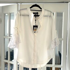 DKNY Brand NEW blouse with lace details